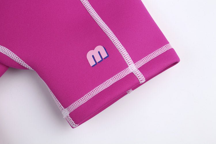 玫紅色2mm短袖防曬連身1.5mm保暖泳衣 <81383 - E6> - Minnex Store