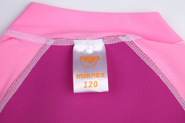 玫紅色2mm短袖防曬連身1.5mm保暖泳衣 <81383 - E6> - Minnex Store