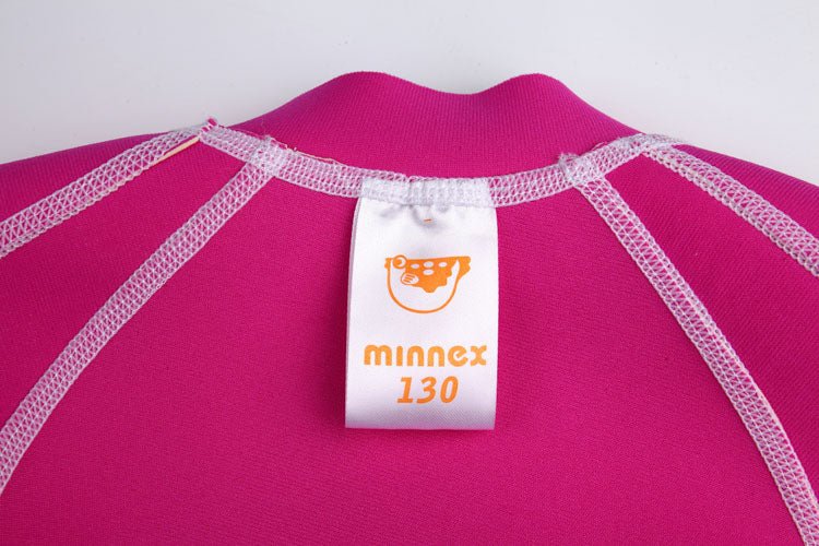 玫紅/粉紅2mm長袖防曬上衣1.5mm保暖泳衣 <81384 - X7> - Minnex Store