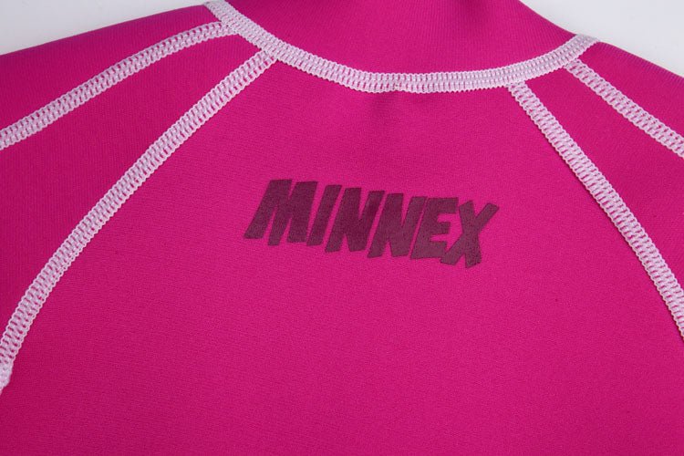 玫紅/粉紅2mm長袖防曬上衣1.5mm保暖泳衣 <81384 - X7> - Minnex Store