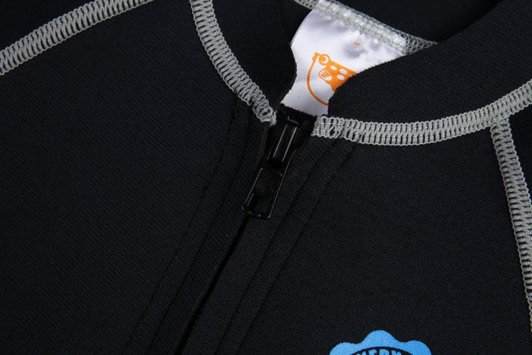 黑色2mm長袖防曬上衣1.5mm保暖泳衣 <81384 - X9> - Minnex Store