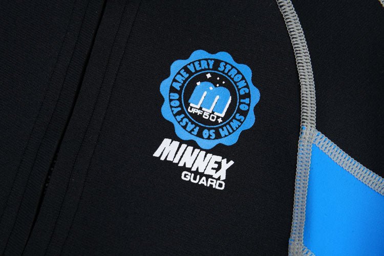 黑色2mm長袖防曬上衣1.5mm保暖泳衣 <81384 - X9> - Minnex Store