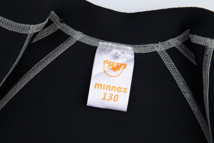 黑色2mm長袖防曬上衣1.5mm保暖泳衣 <81384 - X9> - Minnex Store