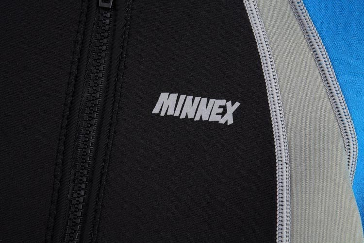 天藍色短袖連身衣3mm保暖泳衣 <68130564 - 40> - Minnex Store