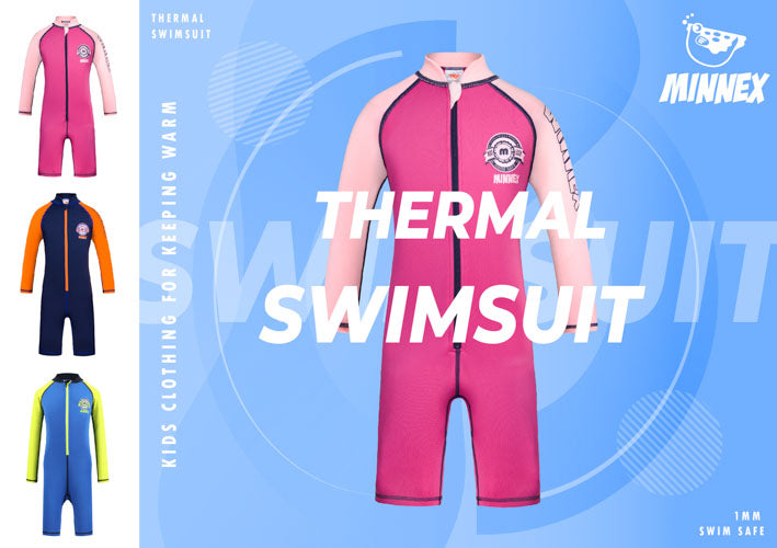 32度水溫適用抓毛保暖衣｜兒童保暖游泳推薦｜MINNEX Swim Fleece｜水動樂SOGO AEON有售