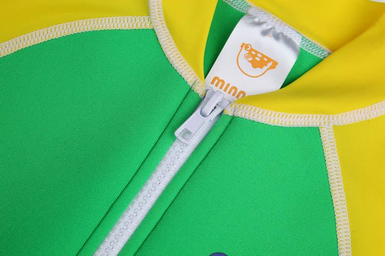 綠色2mm短袖防曬連身1.5mm保暖泳衣 <81383 - E5> - Minnex Store